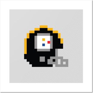 8 Bit Pittsburgh Steelers Helmet Posters and Art